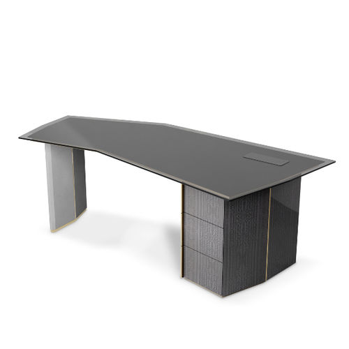 Bureau sur pied - ALGERONE - LUXXU MODERN DESIGN & LIVING - moderne / bois / en laiton poli