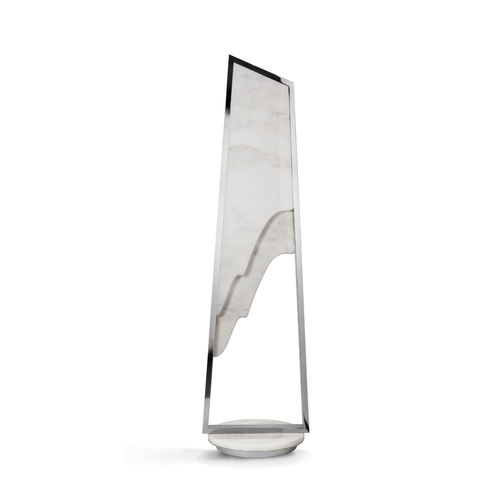 Lampe sur pied - MAGNA I - LUXXU MODERN DESIGN & LIVING - en acier inoxydable / en marbre / contemporaine