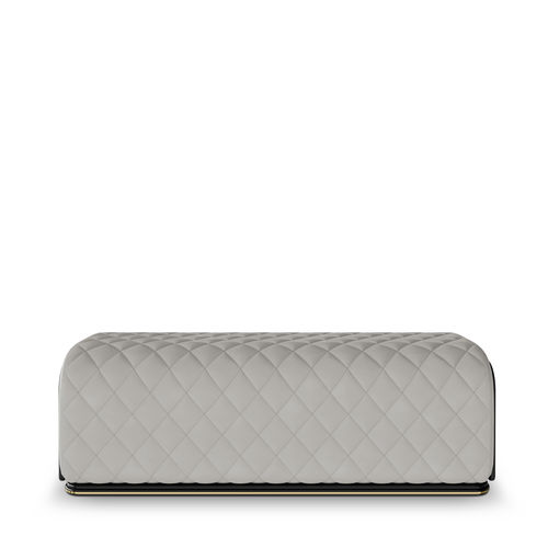 Bout de lit contemporain - CHARLA - LUXXU MODERN DESIGN & LIVING - en bois / en laiton / en simili cuir