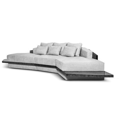 Canapé d'angle - ALGERONE - LUXXU MODERN DESIGN & LIVING - contemporain / en velours / avec coussin amovible