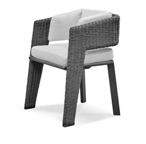 Chaise de salle à manger contemporaine - GALEA - LUXXU MODERN DESIGN & LIVING - d'extérieur / en tissu / en fibres synthétiques