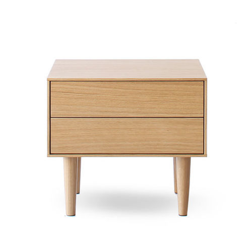 Table de chevet contemporaine - EDEN - HEAVENS - en bois laqué / en chêne / en noyer
