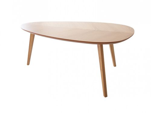Table basse contemporaine - LAPA - HEAVENS - en noyer / en chêne naturel / avec piètement en chêne