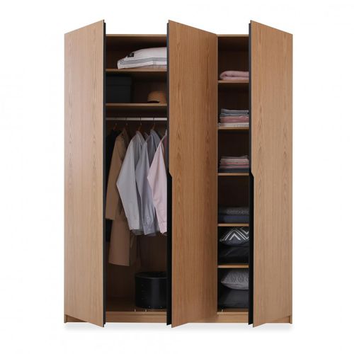 Armoire contemporaine - LEILA - HEAVENS - en chêne / en noyer / à portes battantes