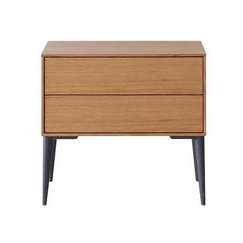Table de chevet contemporaine - SOFIJA - HEAVENS - en bois / avec piètement en métal / rectangulaire