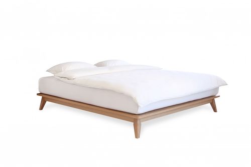 Lit double - ENZO PLATFORM - HEAVENS - simple / contemporain / en bois laqué