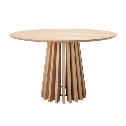 Table à manger ronde - NOA  - HEAVENS - contemporaine / en chêne / en bois laqué