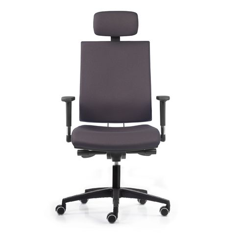 Fauteuil de direction contemporain - ALLY - TALIN SRL - en cuir / en tissu / en chrome