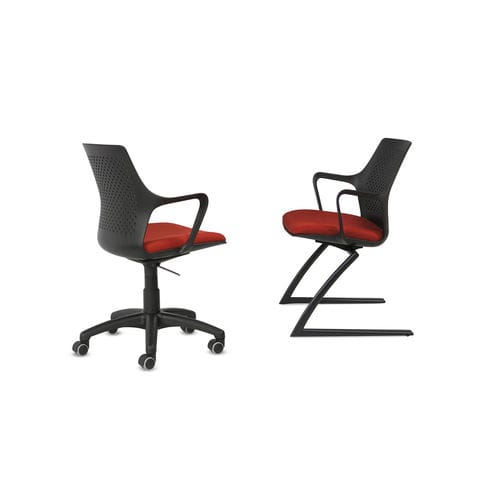 Chaise visiteur contemporaine - JOY - TALIN SRL - d'intérieur / en métal / en tissu