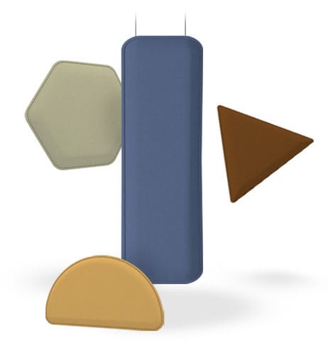 Panneau acoustique mural - AS HANDCRAFT - TALIN SRL - en tissu / hexagonal / rond