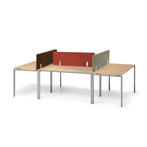 Séparateur de bureau sur bureau - AS TABLES - TALIN SRL - en polyester / en Trevira CS®
