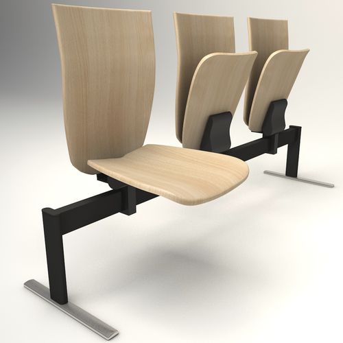 Chaise d'auditorium contemporaine - VEKTEN - TALIN SRL - d'intérieur / en tissu / en hêtre
