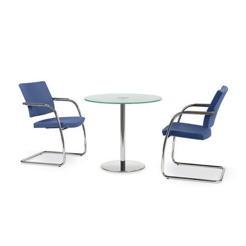 Chaise visiteur contemporaine - AVIAMID - TALIN SRL - d'intérieur / en métal / en tissu