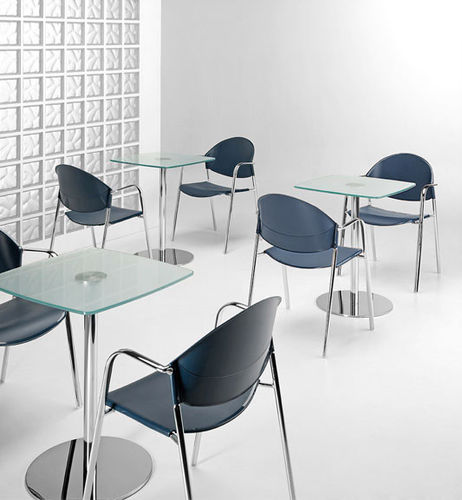 Chaise visiteur contemporaine - DELFI - TALIN SRL - d'intérieur / en polymère / en métal