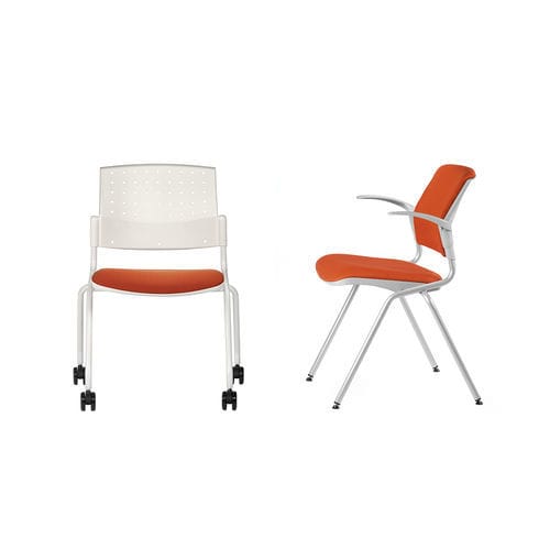 Chaise visiteur contemporaine - DELFI BRIO/NET - TALIN SRL - d'intérieur / en métal / en résille
