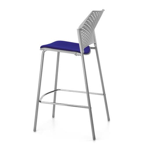 Tabouret contemporain - DELFI PLUS - TALIN SRL - en tissu / avec piètement en métal / tapissé