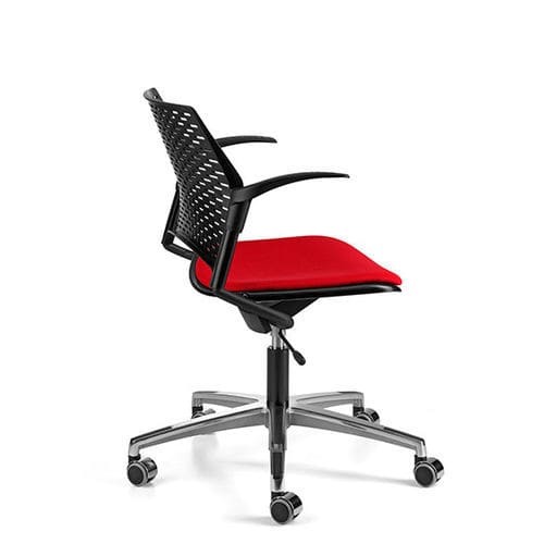 Chaise de bureau contemporaine - DELFI PLUS - TALIN SRL - d'intérieur / en copolymère / avec piètement en métal
