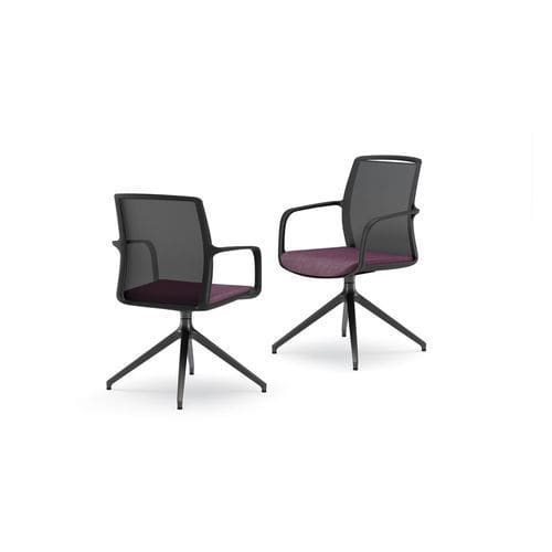 Chaise visiteur contemporaine - LAYNET - TALIN SRL - d'intérieur / en aluminium / en résille