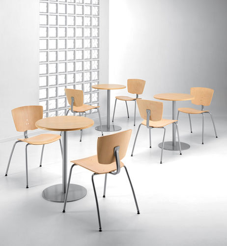 Chaise visiteur contemporaine - VEKTA - TALIN SRL - d'intérieur / en métal / en cuir