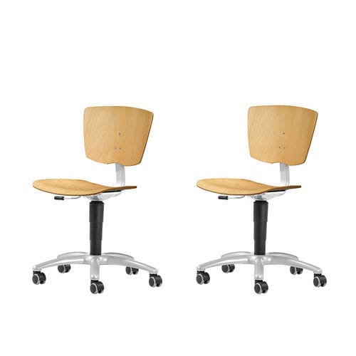 Chaise de bureau contemporaine - VEKTA - TALIN SRL - d'intérieur / en hêtre / en contreplaqué