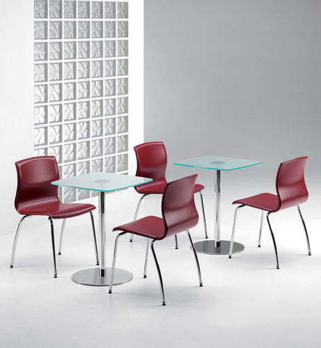 Chaise contemporaine - WEBTOP - TALIN SRL - d'intérieur / en aluminium / en cuir