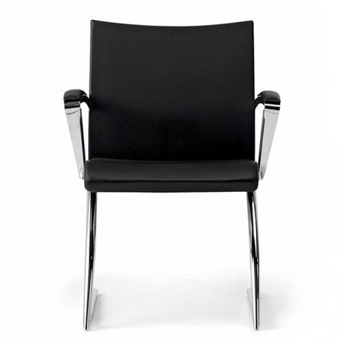 Chaise visiteur contemporaine - AVIA - TALIN SRL - d'intérieur / en chrome / en tissu