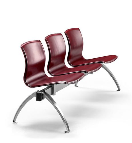 Sièges sur poutre en métal - WEBTOP - TALIN SRL - en cuir / MDF / en PC