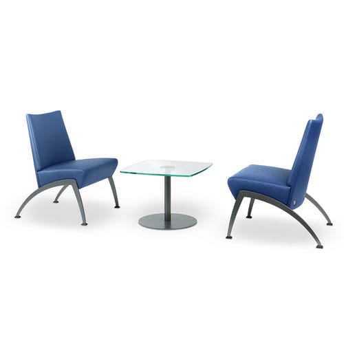 Chauffeuse contemporaine - VIVA - TALIN SRL - en cuir / en tissu / en métal peint
