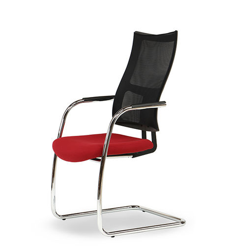 Chaise visiteur contemporaine - ALLYNET - TALIN SRL - d'intérieur / en chrome / en résille