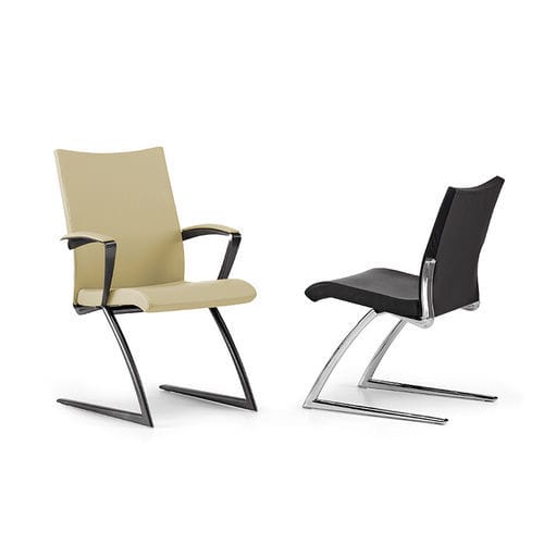 Chaise visiteur contemporaine - AVIA - TALIN SRL - d'intérieur / en aluminium / en chrome