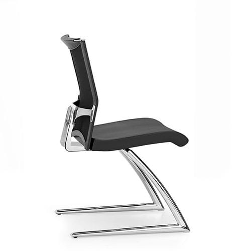 Chaise visiteur contemporaine - AVIANET - TALIN SRL - d'intérieur / en aluminium / en chrome
