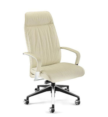 Fauteuil de direction contemporain - DIESIS PLUS - TALIN SRL - en cuir / en tissu / en chrome