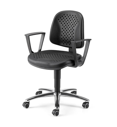 Chaise de bureau contemporaine - WORK - TALIN SRL - d'intérieur / en polyuréthane / en chrome