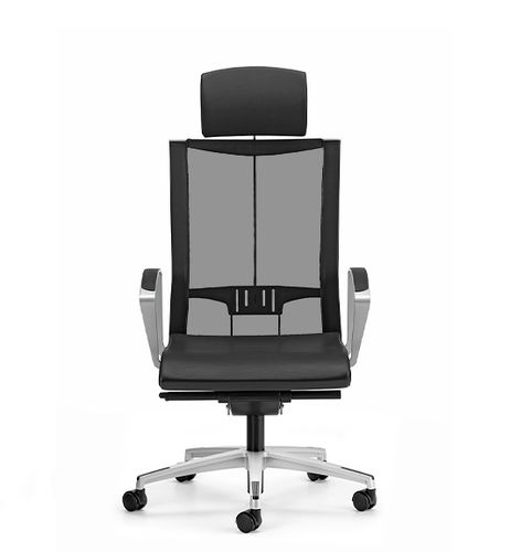 Fauteuil de direction contemporain - AVIANET - TALIN SRL - en cuir / en tissu / en aluminium
