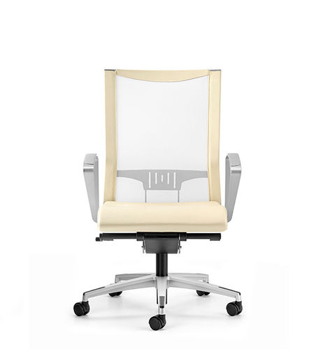 Fauteuil de bureau contemporain - AVIANET - TALIN SRL - en cuir / en tissu / en métal