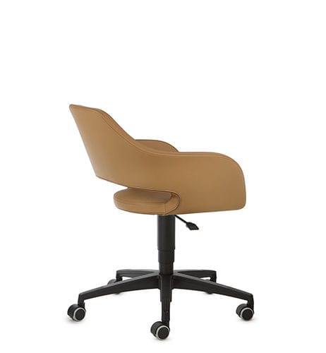 Fauteuil de bureau contemporain - NUBIA - TALIN SRL - en cuir / en mousse / en tissu