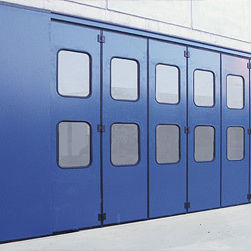 Porte industrielle pliante - ANTEO - Ballan - en aluminium / en acier galvanisé / automatique