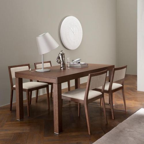 Table contemporaine - PEGASO" - Mobilgam - en bois / rectangulaire / à rallonge