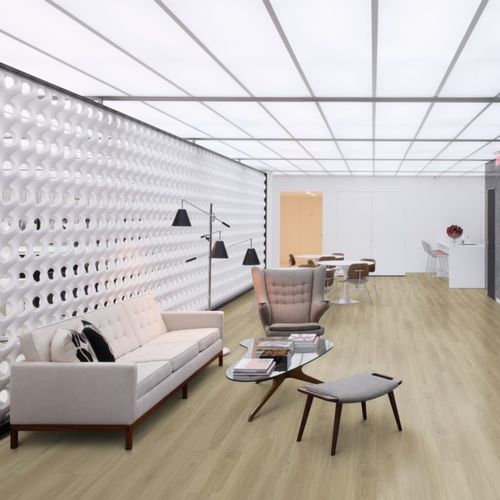 Revêtement de sol éco-responsable - ALMOND  - Aspecta Flooring - en vinyle / d'intérieur / pour bureau