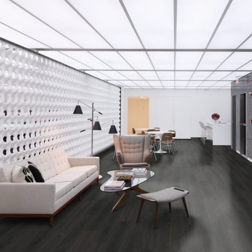 Revêtement de sol éco-responsable - BURNED  - Aspecta Flooring - en vinyle / d'intérieur / pour bureau