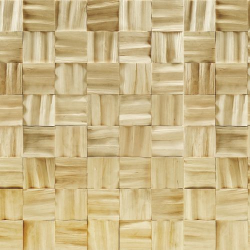 Parement en bois - BIRCH SQUARE - Relief Walls - intérieur / texturé / beige