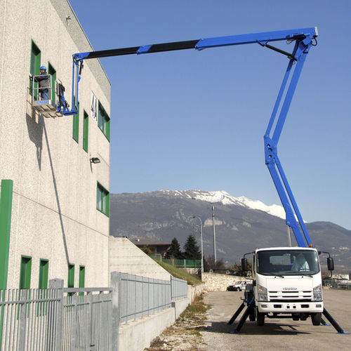 Plateforme aérienne pour chantier - ZED 26 J  - CTE - d'extérieur / montée sur camion