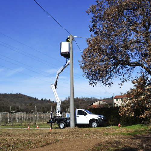 Plateforme aérienne pour chantier - ZED 15.2 - CTE - d'extérieur / montée sur camion