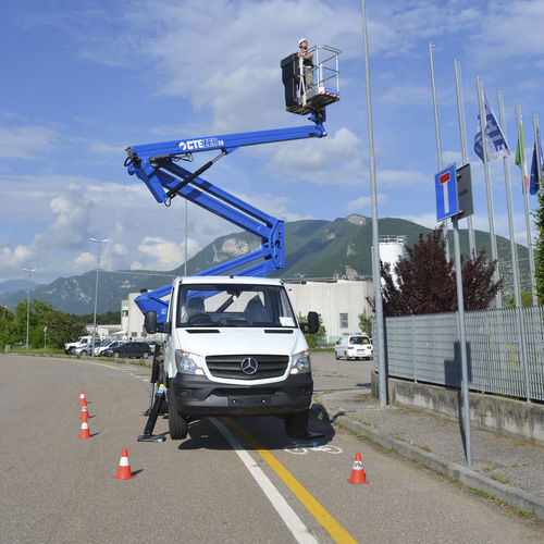 Plateforme aérienne pour chantier - ZED 20.3 A+H - CTE - d'extérieur / montée sur camion