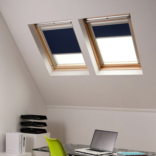 Store enrouleur - PREMIUM VELUX® - Bloc Blinds - pour fenêtre de toit / en tissu / occultant