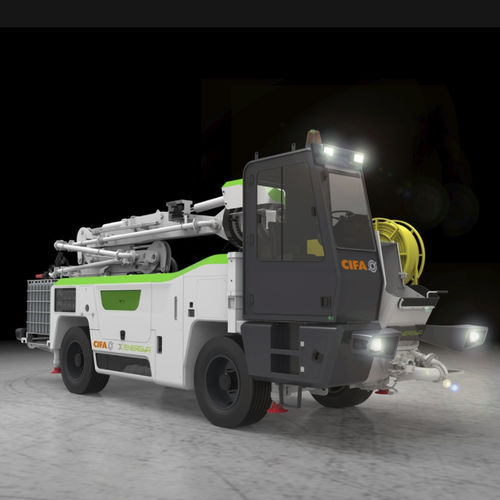 Pompe à béton mobile - CSSE - CIFA S.p.A - montée sur camion
