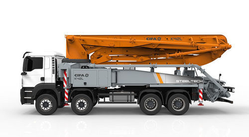Pompe à béton mobile - K42L - CIFA S.p.A - montée sur camion