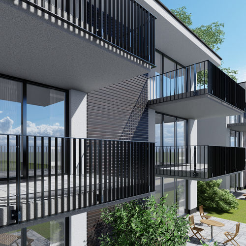 Garde-corps en acier - RATIO FERRO - Abel Metallsysteme GmbH & Co. KG - à barreaudage / d'extérieur / pour balcon