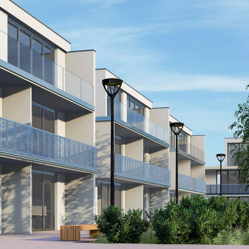 Garde-corps design - MODULARIS - Abel Metallsysteme GmbH & Co. KG - en aluminium / à panneaux / en tôle perforée