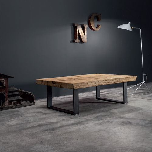 Table basse contemporaine - MASTER  - Devina Nais - en chêne / en fer / rectangulaire